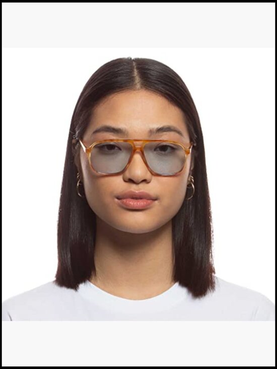 Vintage Tort Frame Aviator Sunglasses UV Protection main image 4